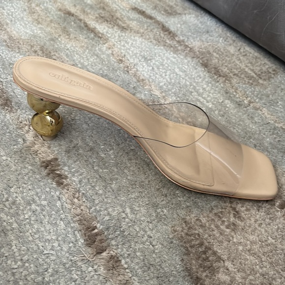 Cult Gaia Gigi Metallic Sphere-Heel Vinyl Sandals Size 41/Fits like a 10 - Picture 7 of 16